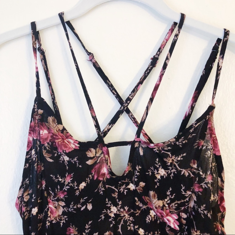 AEO floral strappy babydoll dress